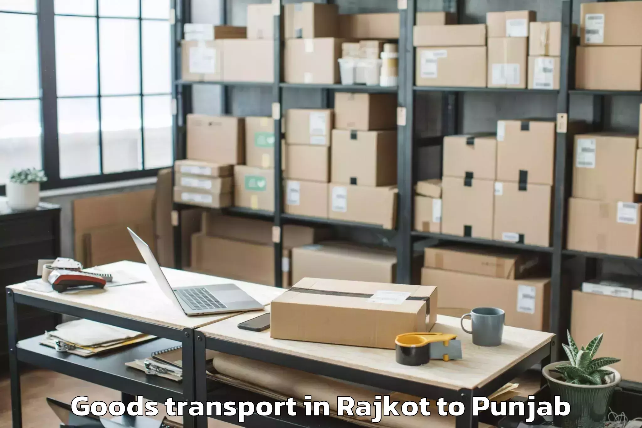 Book Rajkot to Rahon Goods Transport Online